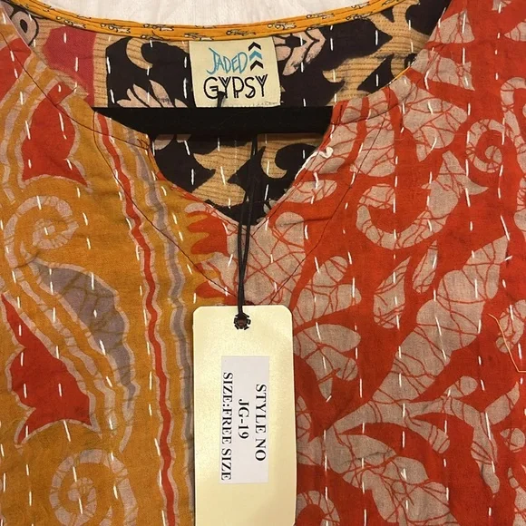 NWT Jaded Gypsy Kantha Hi Low Tunic Top - Picture 4 of 8